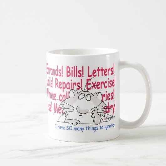 MUG LES CHOSES À IGNORER (Droite)