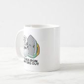 Mug Les Choses Fer Travailler Drôle Fer Pun (Devant gauche)