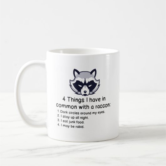 MUG LES CHOSES I ONT EN COMMUN AVEC UN RATON LAVEUR (Gauche)