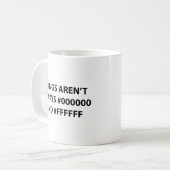 Mug Les choses ne sont pas toujours du café noir et bl (Devant gauche)