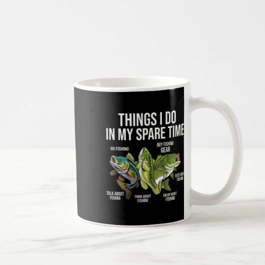 Mug Les choses que je fais dans mon temps libre amusan (Droite)