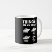 Mug Les Choses Que Je Fais Dans Mon Temps Libre Croisi (Devant droit)