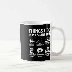Mug Les choses que je fais dans mon temps libre Pêche