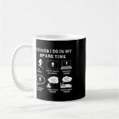 Mug Les Choses Que Je Fais Dans Mon Temps Libre Ski (Gauche)
