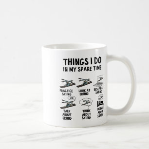 Mug Les Choses Que Je Fais Dans Mon Temps Libre Ski Sp