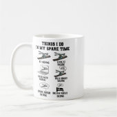 Mug Les Choses Que Je Fais Dans Mon Temps Libre Ski Sp (Gauche)