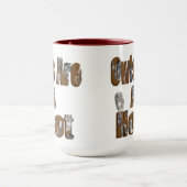 Mug Les Chouettes Sont Un Logo D'Image De Chaud, (Centre)