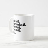Mug Les cinq piliers de l'islam| Foi de prière musulma (Devant gauche)