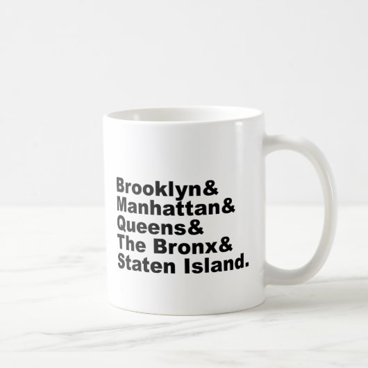 Mug Les cinq quartiers de New York (Droite)