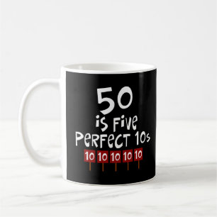 Mug les cinquantième cadeaux d'anniversaire, 50 est 5