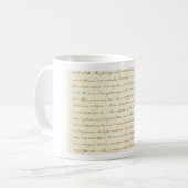 Mug Les citations de meilleur de Jane Austen (Devant gauche)