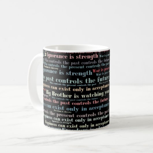 Mug Les citations d'Orwell (Devant gauche)