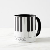 Mug Les clés faites sur commande de piano de bois