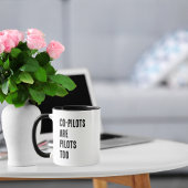 Mug Les co-pilotes sont aussi des pilotes, Citation am