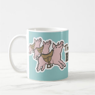 Mug Les cochons sont sanglotés prêts à voler pour s'am