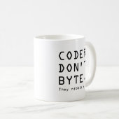 Mug Les codeurs n'octet pas (Devant droit)