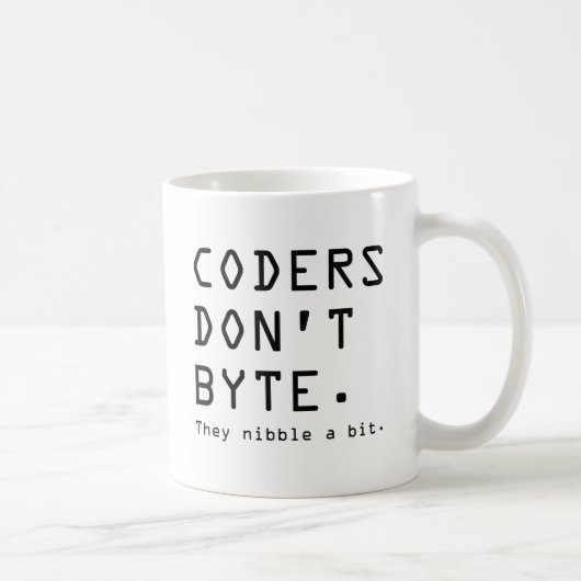 Mug Les codeurs n'octet pas (Droite)