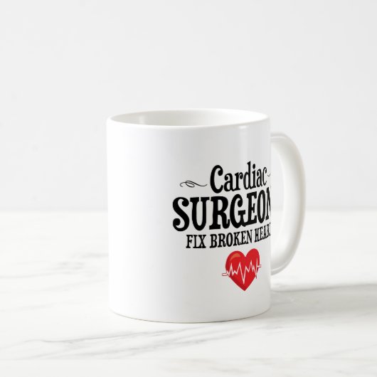 Mug Les coeurs brisés drôles de difficulté de (Devant droit)