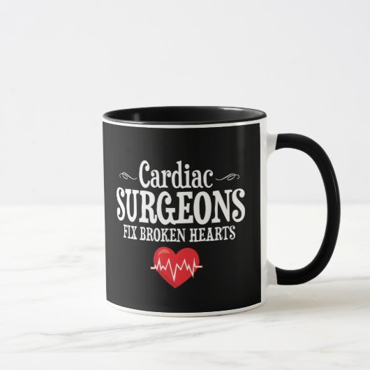 Mug Les coeurs brisés drôles de difficulté de (Droite)