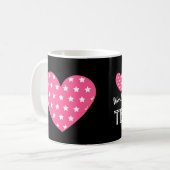 Mug Les coeurs V06 du PROFESSEUR les plus (Devant gauche)