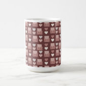 Mug les coeurs volants, les enveloppes d'amour et les  (Centre)