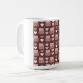 Mug les coeurs volants, les enveloppes d'amour et les  (Devant gauche)