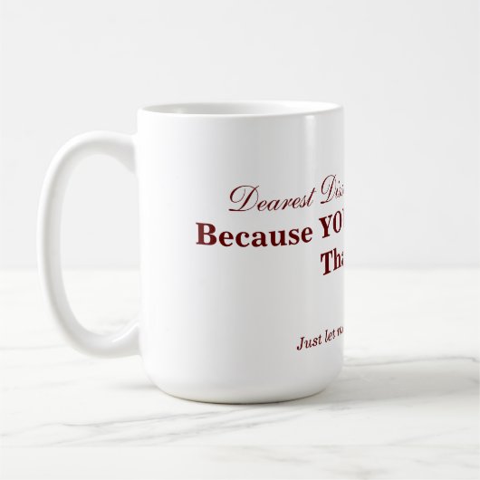 Mug Les comités de dissertation peuvent être difficile (Gauche)