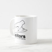 Mug les concierges le font avec une éponge (Devant gauche)