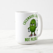 Mug Les concombres sont de la nourriture, pas du plais (Devant droit)
