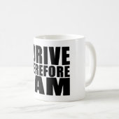 Mug Les conducteurs drôles cite des plaisanteries que (Devant droit)