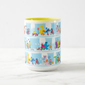Mug Les copains de Sesame déambulent le long du motif (Centre)