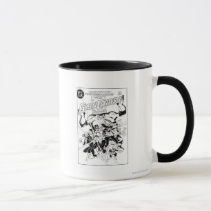 Mug Les corps verts de lanterne, noirs et blancs