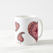 Mug Les couches de la boue de coeur (Devant droit)