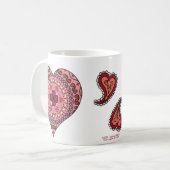 Mug Les couches de la boue de coeur (Devant gauche)