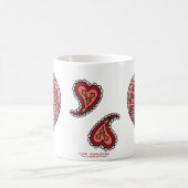 Mug Les couches de la boue de coeur (Centre)