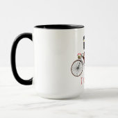 Mug Les couples affectueux sur une bicyclette tandem (Gauche)