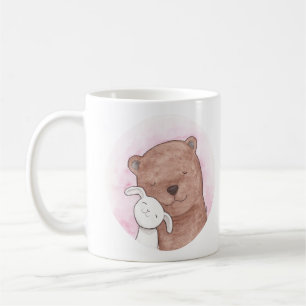 Mug Les couples mignons d'amour d'ours et de lapin