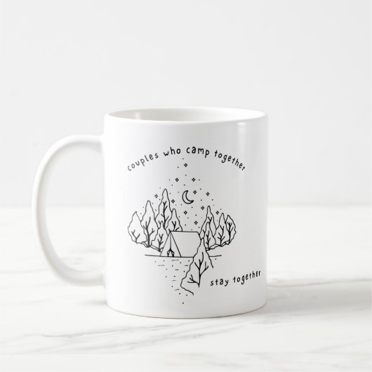 Mug Les couples qui campent ensemble restent (Gauche)