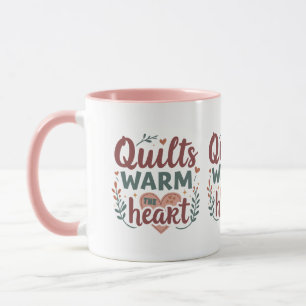Mug "Les courtepointes réchauffent le cœur" Cottage co