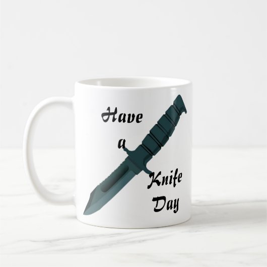 Mug Les couteaux ont un couteau jour (Gauche)