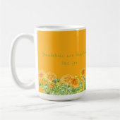 Mug Les Dandelions Jaunes Saffrons Sont Beaux Comme Vo (Gauche)
