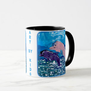 Mug Les dauphins "L'art des enfants"