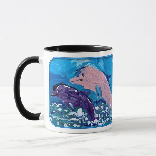 Mug Les dauphins "L'art des enfants" (Gauche)