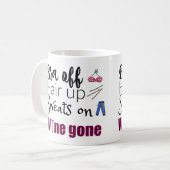 Mug Les Dégustants De Vins Fatiguables Bra Off Wine (Devant gauche)