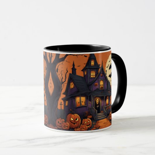 Mug Les deux côtés de la maison hantée (Devant droit)