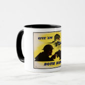 Mug Les deux fûts, militaire et industriel, effort de  (Devant gauche)