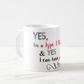 Mug Les diabétiques peuvent prendre le sucre (Devant gauche)