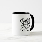 Mug Les difficultés me rendent plus fort (Devant droit)