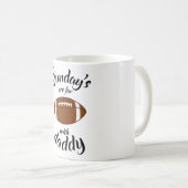 Mug Les dimanches Sont Pour Daddy Football Bonsaké (Devant droit)