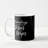 Mug Les dimanches sont pour Jésus et Naps mignonne Fal (Gauche)